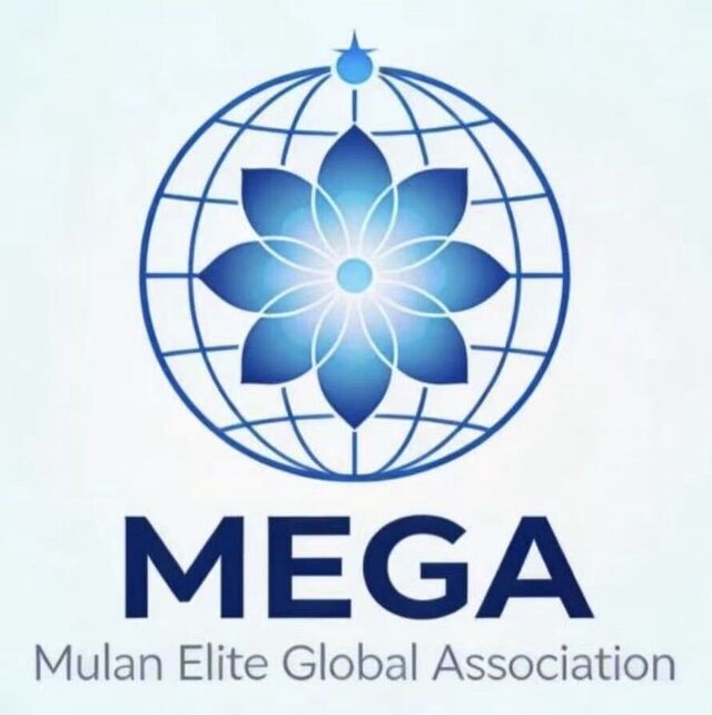 木兰·菁英环球总会 MEGA 会徽，中文学校合作伙伴